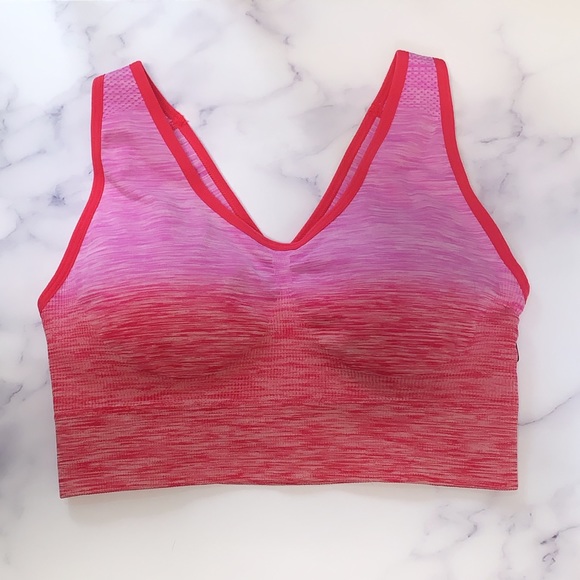 LAST ONE!🧘🏽‍♀️Pink Ombré Dip Dye Sports Bra - Picture 6 of 8